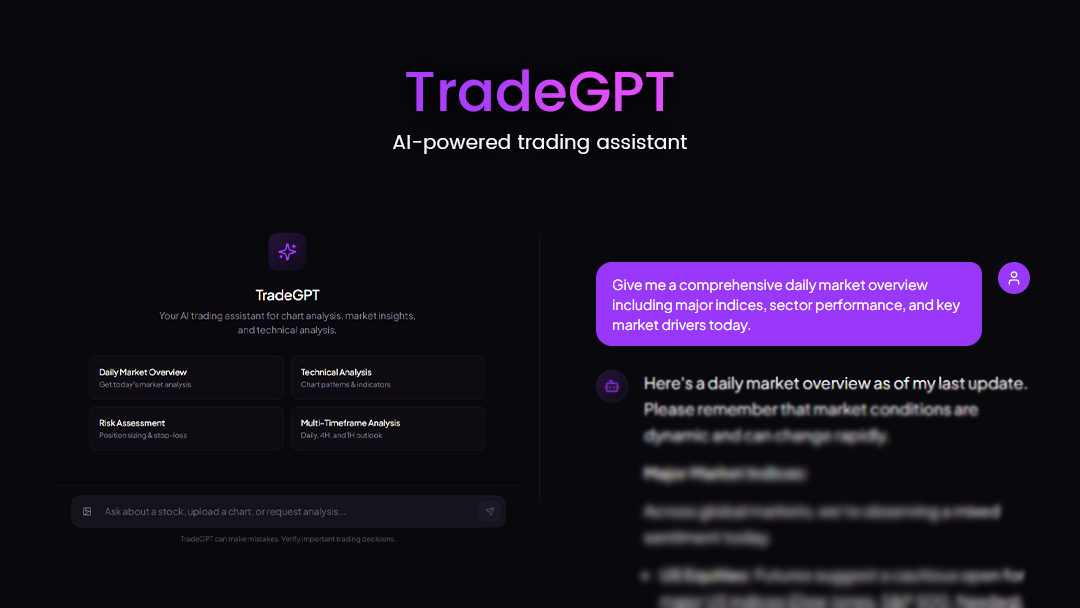 TradeGPT AI Trading Assistant Interface